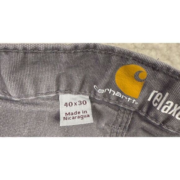 Carhartt Vintage Men's Relaxed Fit Work Gray Pants Size 40 x 30 - Picture 4 of 8